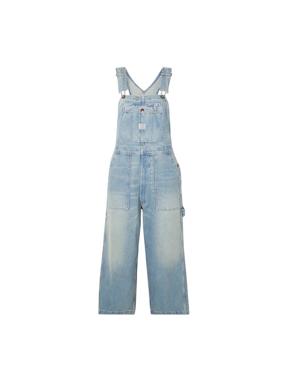 Denimist Relaxed Blue Bib Overalls Size XS